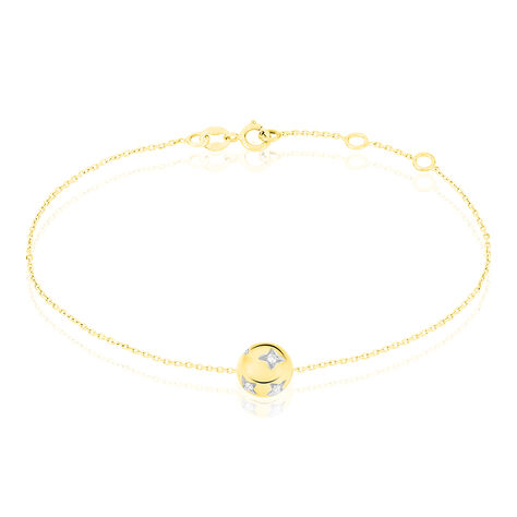 Bracelet Anahid Or Jaune Oxyde De Zirconium - Bracelets chaînes Femme | Marc Orian