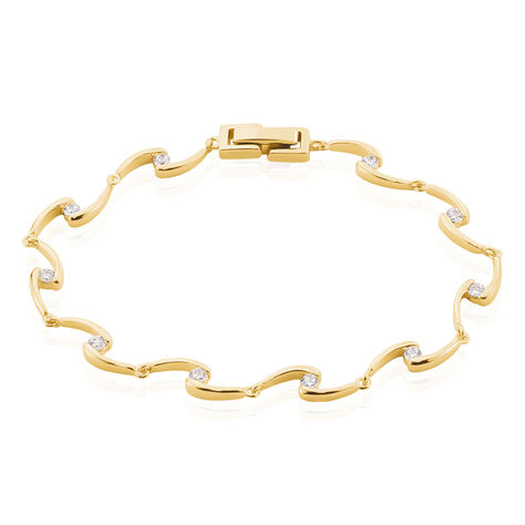 Bracelet Ayda Plaqué Or Jaune Oxyde De Zirconium - Bracelets chaînes Femme | Marc Orian