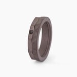 Bague Titane Gris Diamant - Bagues pierres pr&eacute;cieuses Homme | Marc Orian