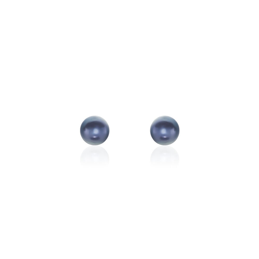 Boucles D'oreilles Puces Micaelle Teintees Or Jaune Perle De Culture - Boucles d'oreilles mariage Femme | Marc Orian