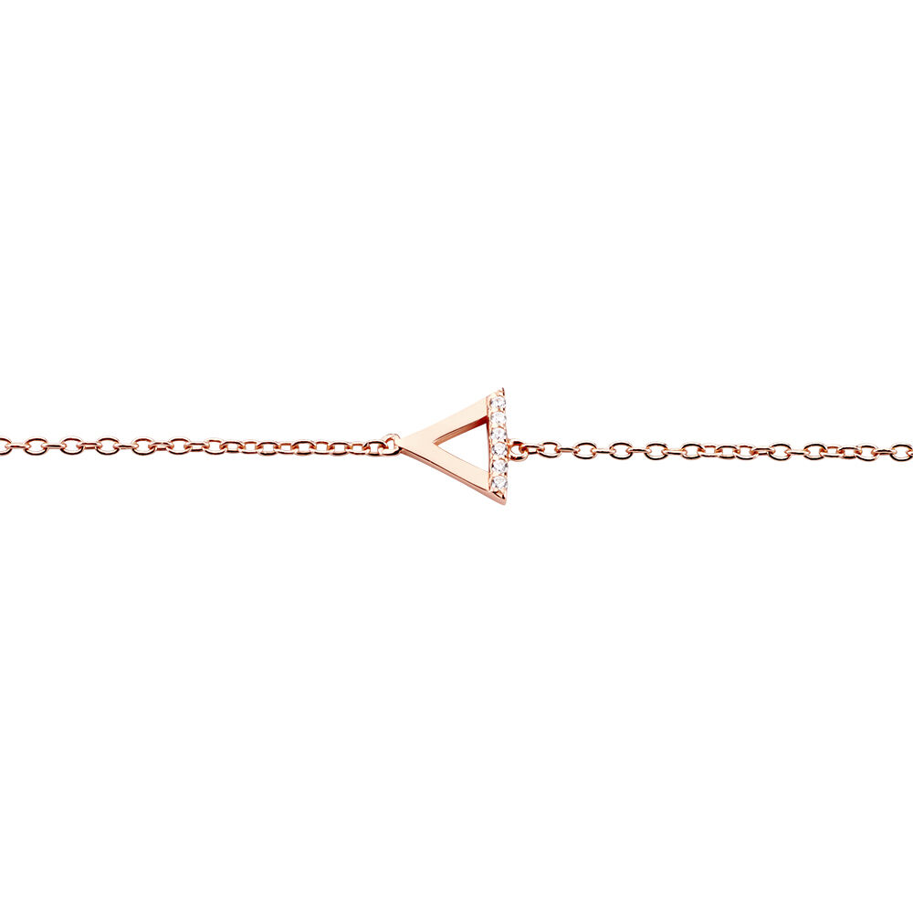 Bracelet Lorena Argent Rose Oxyde De Zirconium - Bracelets chaînes Femme | Marc Orian