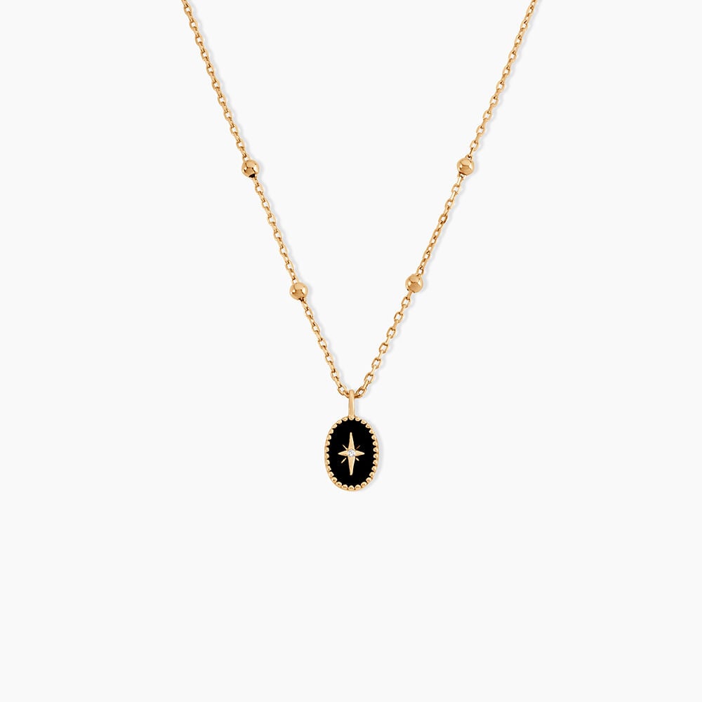 Collier Alerya Plaqu&eacute; Or Jaune Oxyde De Zirconium - Colliers avec pierres Femme | Marc Orian