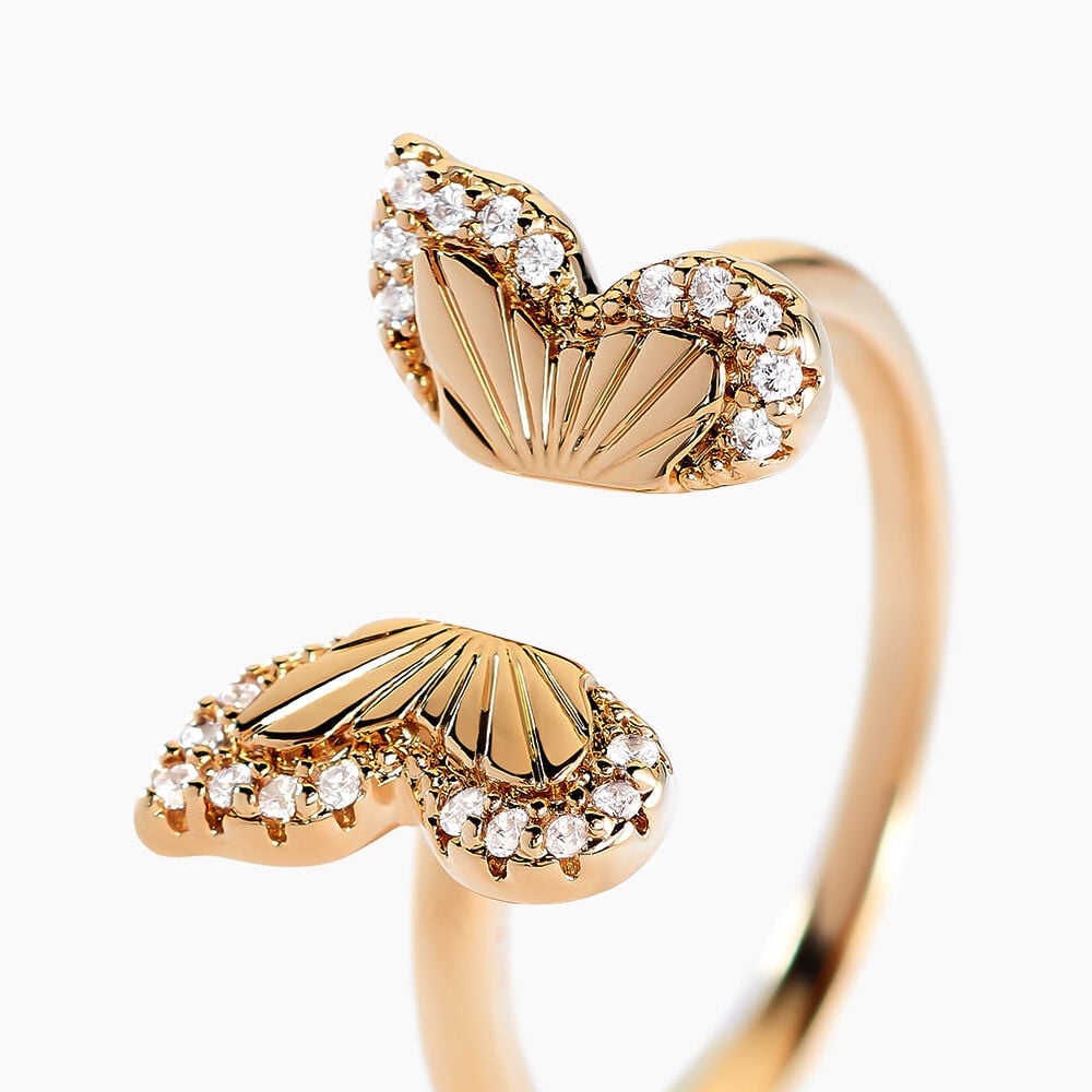 Bague Dixie Plaqué Or Doré Oxyde De Zirconium - Bagues avec pierre Femme | Marc Orian
