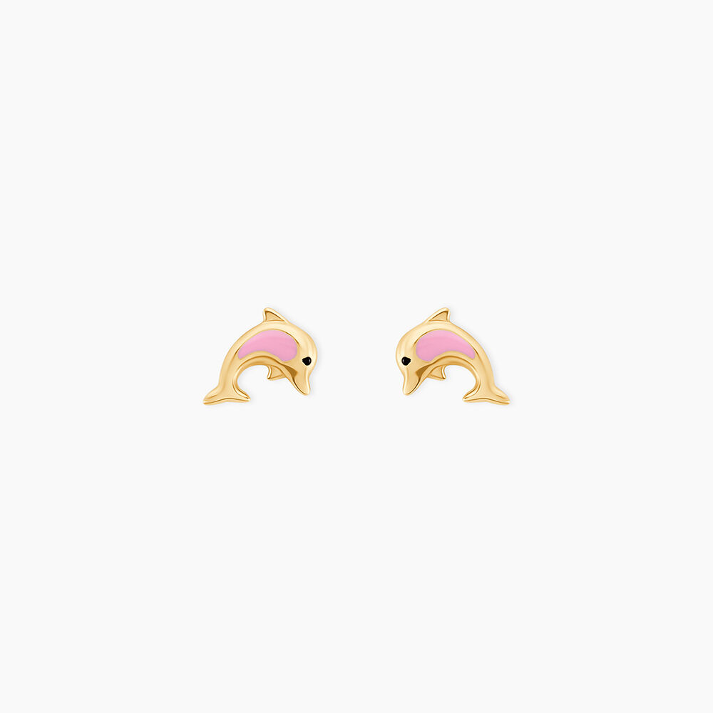 Boucles D'oreilles Puces Or Jaune Mael Smalto - Puces Enfant | Marc Orian