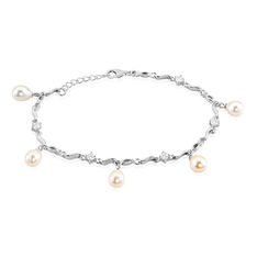 Bracelet Salomee Argent Blanc Perle De Culture - Bracelets chaînes Femme | Marc Orian