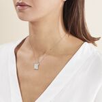 Pendentif Zodiaque Parchemin Argent Blanc - Bijoux personnalis&eacute;s Famille | Marc Orian