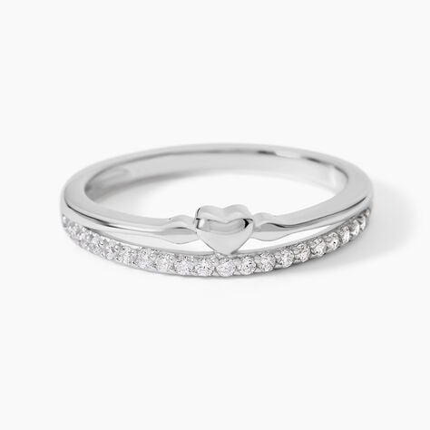 Bague Melanie Argent Blanc Oxyde De Zirconium - Bijoux fantaisie Femme | Marc Orian