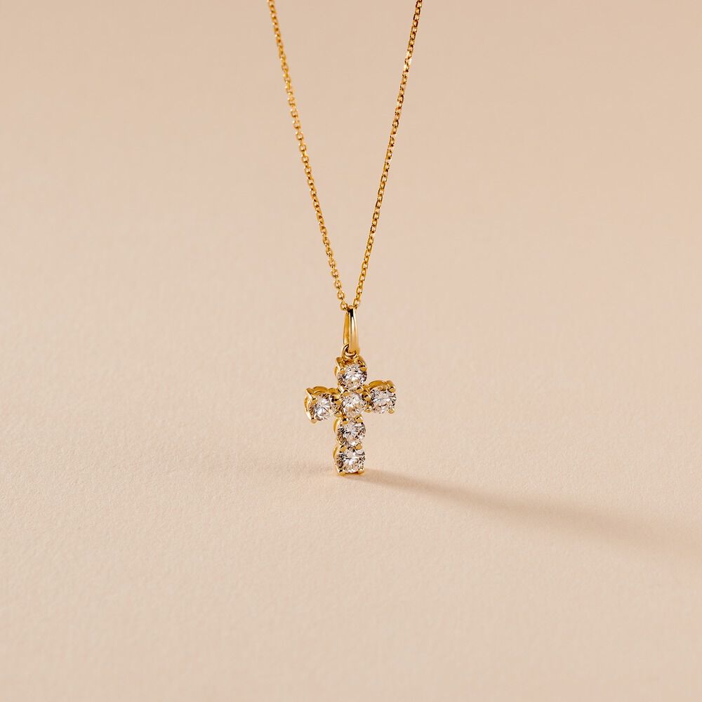 Pendentif Or Jaune Sebastian Oxyde De Zirconium - Pendentifs Femme | Marc Orian