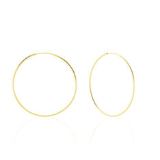 Créoles Muses Or Jaune - Boucles d'oreilles Créoles Femme | Marc Orian