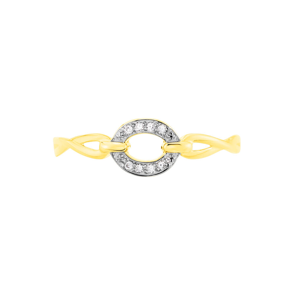 Bague Auregane Or Jaune Diamant - Bagues pierres précieuses Femme | Marc Orian