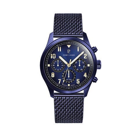 Montre Pierre Lannier Lannier Aviateur Bleu - Montres &eacute;tanches Homme | Marc Orian
