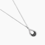 Collier Romanne Or Blanc Diamant - Colliers avec pierres Femme | Marc Orian