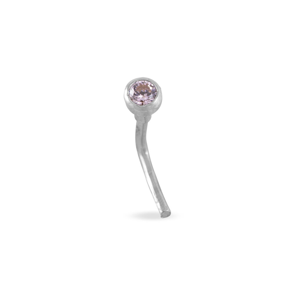 Piercing De Nez Fethi Serti Clos Or Blanc Oxyde De Zirconium - Piercing Nez Femme | Marc Orian