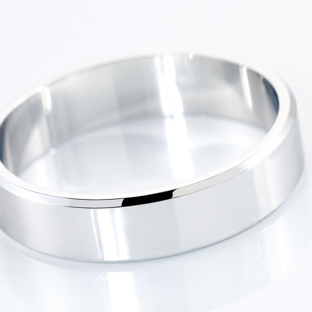 Alliance Inayah Ruban Plat Argent Blanc - Alliances duo Famille | Marc Orian