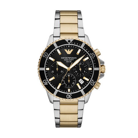 Montre Emporio Armani World Explorer Noir - Montres étanches Homme | Marc Orian