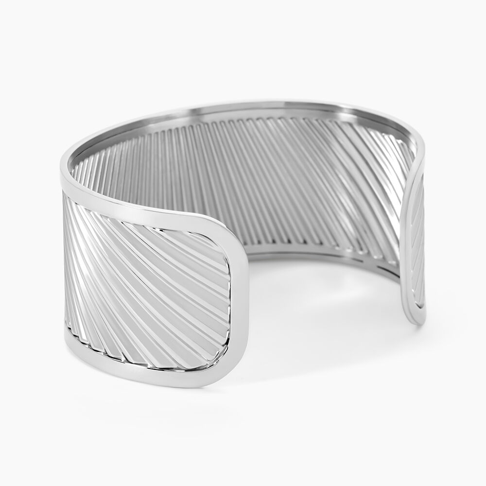 Bracelet Jonc Aud Acier Blanc - Bracelets joncs Femme | Marc Orian