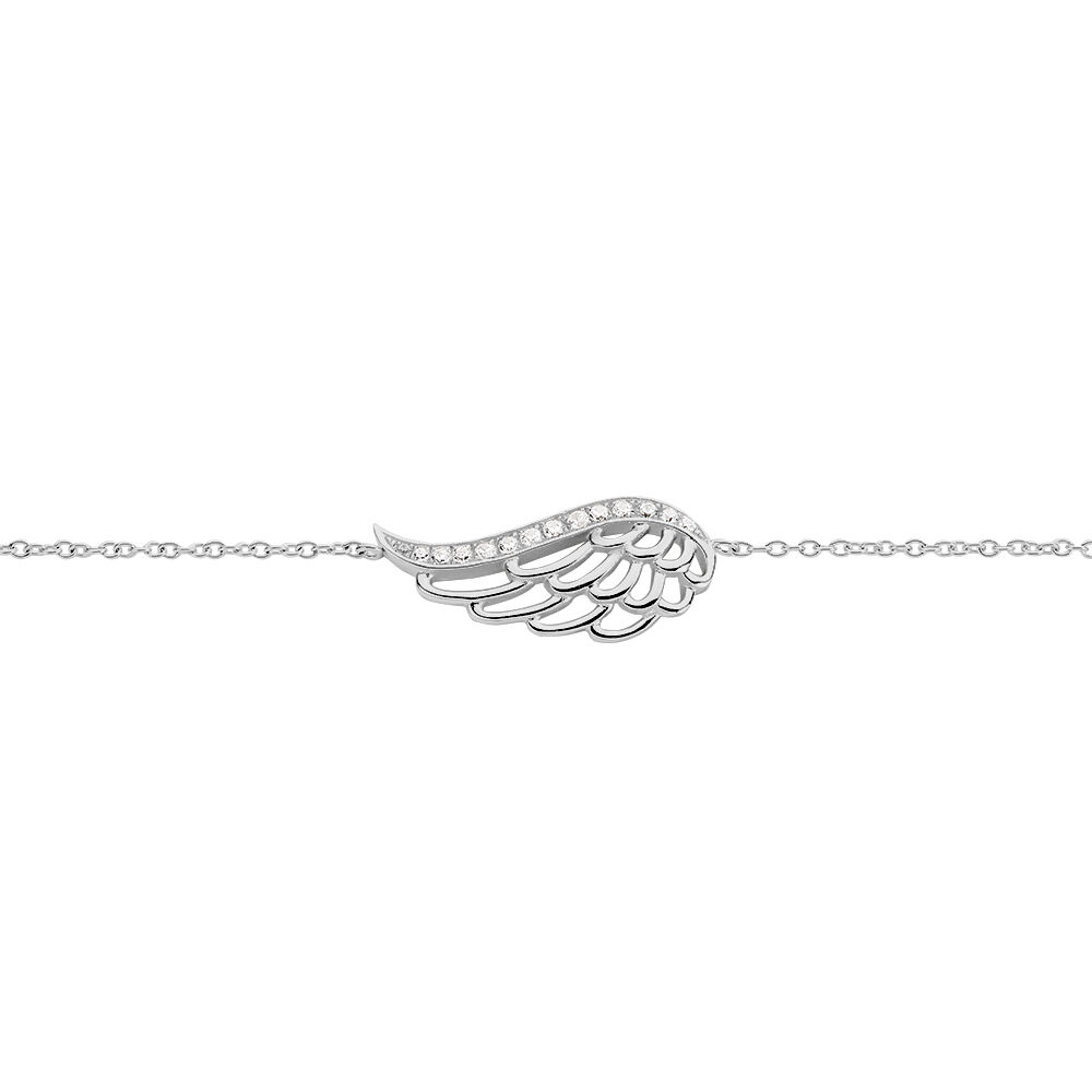 Bracelet Soliana Argent Blanc Oxyde De Zirconium - Bracelets fantaisie Femme | Marc Orian