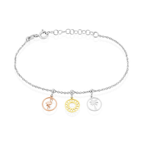 Bracelet Gaiane Argent Tricolore - Bracelets chaînes Femme | Marc Orian
