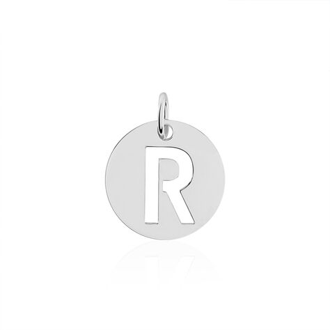 Pendentif Elio R Argent Blanc - Pendentifs Famille | Marc Orian