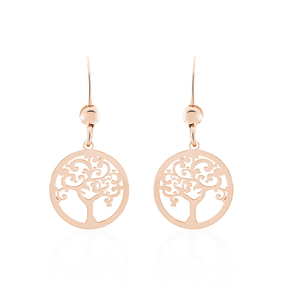 Boucles D'oreilles Pendantes Marijan Argent Rose - Pendantes Femme | Marc Orian