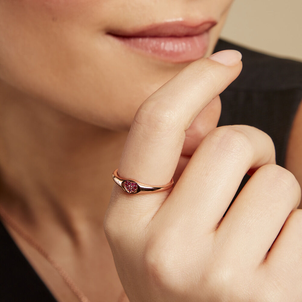 Bague Reflets Romantiques Argent Rose Oxyde De Zirconium - Bagues de promesse Femme | Marc Orian