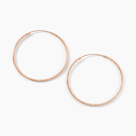 Creoles Argent Rose Agathe - Créoles Femme | Marc Orian