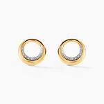 Boucles D'oreilles Puces Batoul Or Jaune Diamant - Puces Femme | Marc Orian