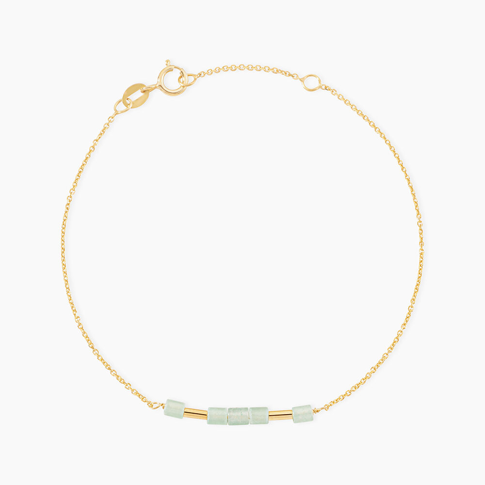 Bracelet Erdmann Or Jaune Aventurine - Bracelets cha&icirc;nes Femme | Marc Orian