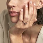 Bague Terese Or Rose Oxyde De Zirconium - Solitaires Femme | Marc Orian