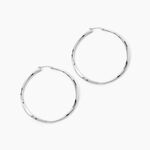 Cr&eacute;oles Argent Blanc Ires - Cr&eacute;oles Femme | Marc Orian