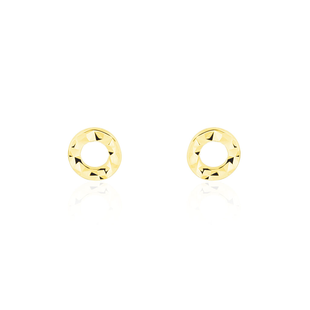 Boucles D'oreilles Puces Berangere Cercle 3 Or Jaune - Puces Femme | Marc Orian