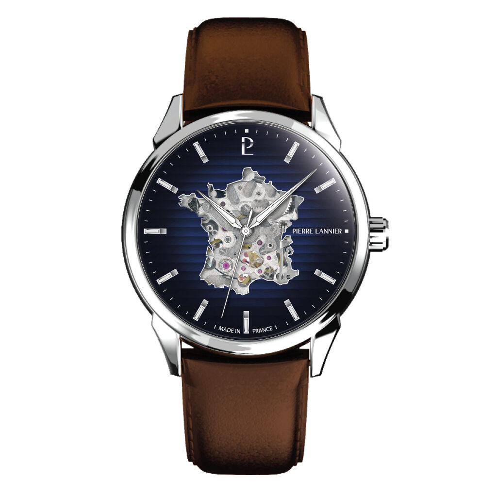 Montre Pierre Lannier Monarck Bleu - Montres automatiques Homme | Marc Orian