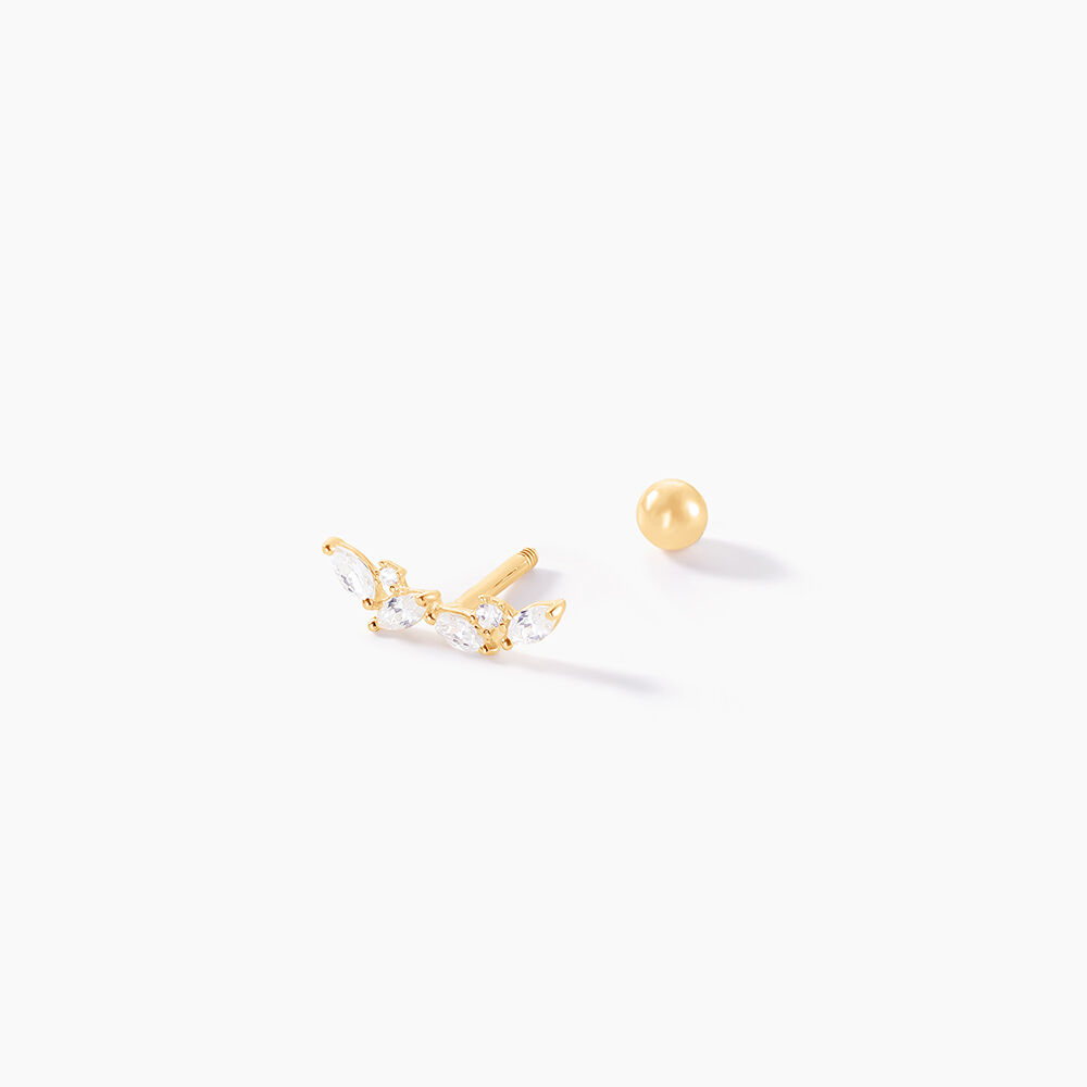 Piercing Nina Or Jaune Oxyde De Zirconium - Piercing Conch Femme | Marc Orian