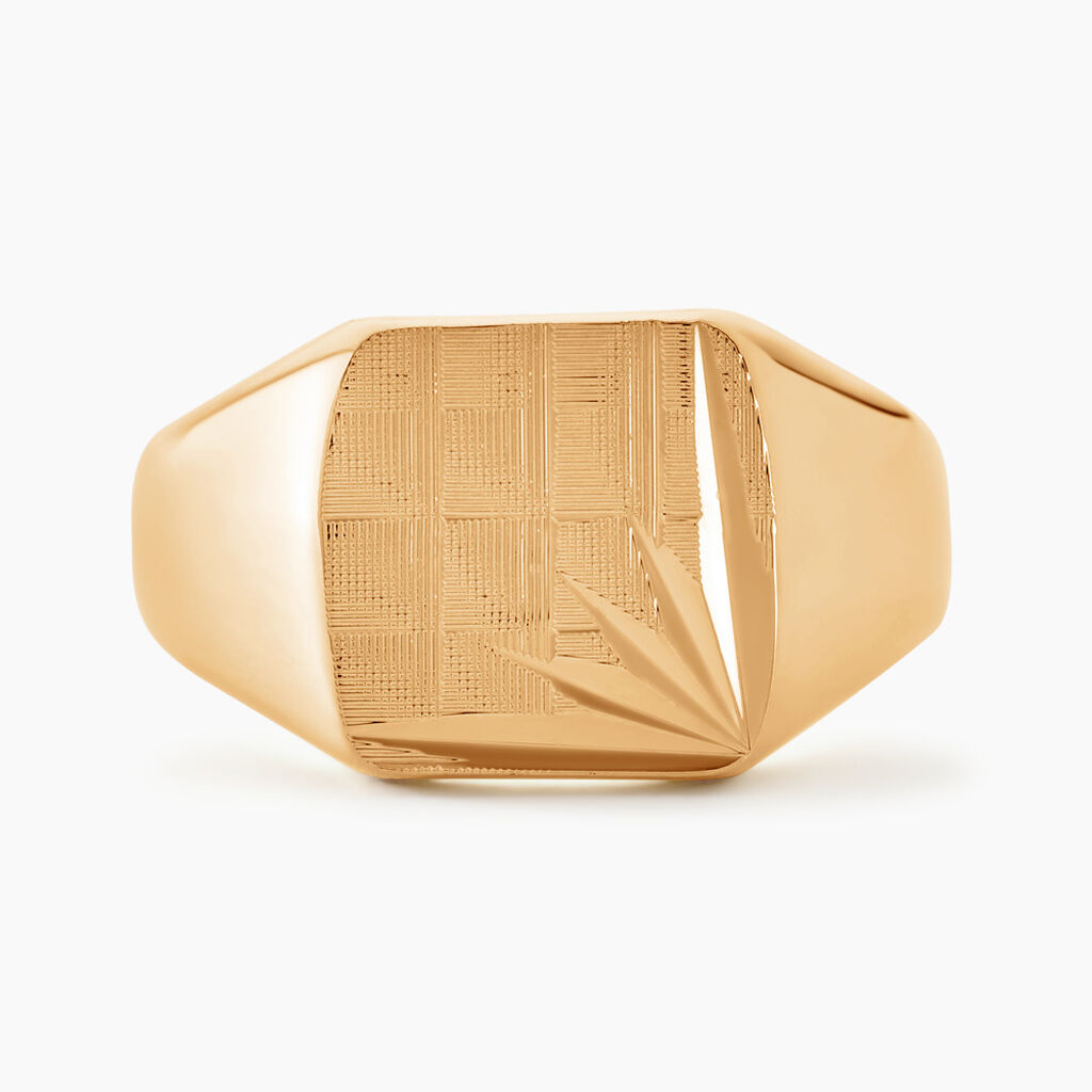 Chevalière Rafael Plaqué Or Jaune - Chevalières Homme | Marc Orian