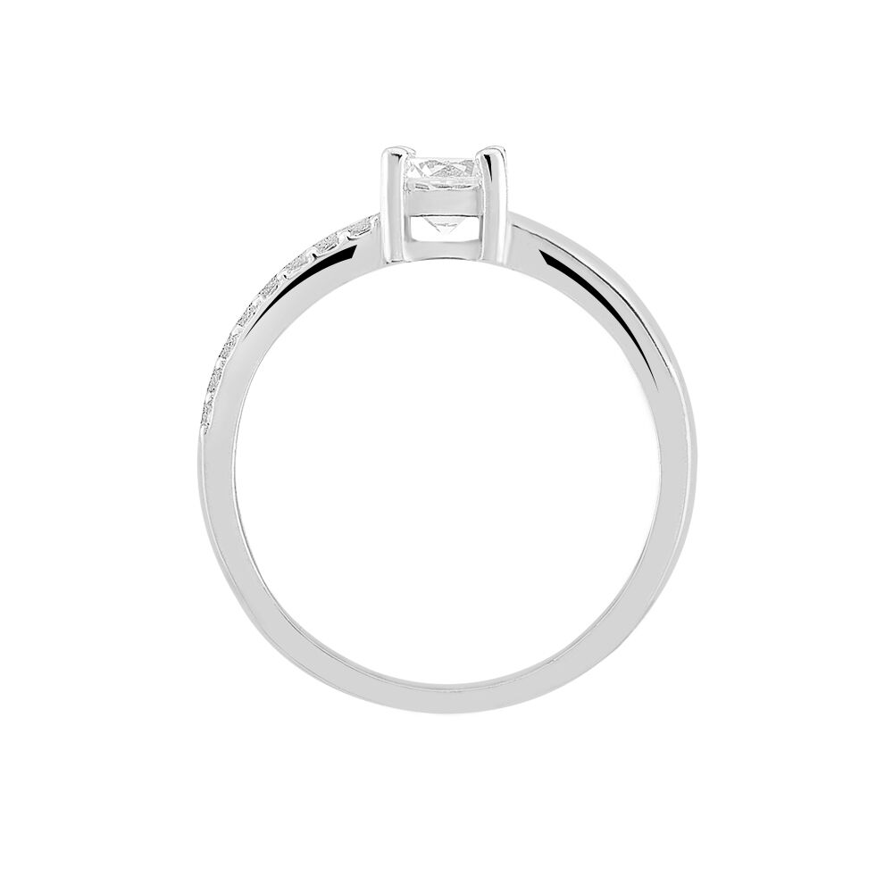 Bague Mayssara Argent Blanc Oxyde De Zirconium - Bagues avec pierre Femme | Marc Orian