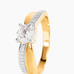 Bague Solitaire Raska Or Jaune Oxyde De Zirconium - Solitaires Femme | Marc Orian