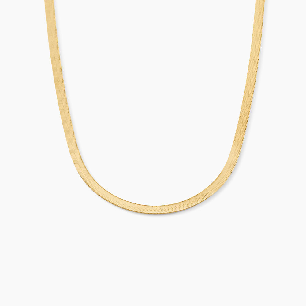 Collier Ivria Maille Heringbone Or Jaune - Chaines Femme | Marc Orian