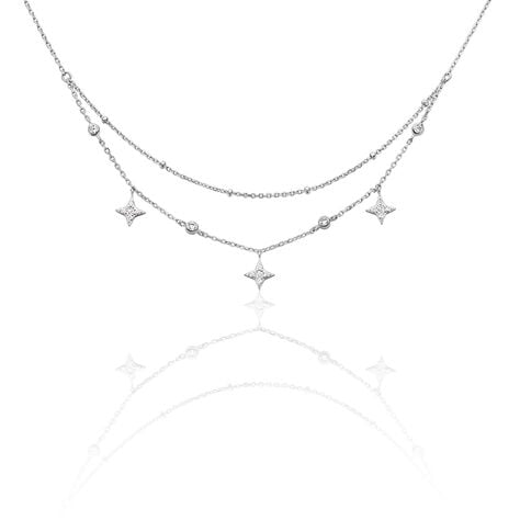 Collier Pricille Argent Blanc Oxyde De Zirconium - Colliers avec pierres Femme | Marc Orian