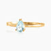 Bague Solitaire Goutte Or Jaune Topaze - Bagues pierres fines Femme | Marc Orian