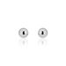 Boucles D'oreilles Puces Fidelia Boule Or Blanc - Puces Femme | Marc Orian