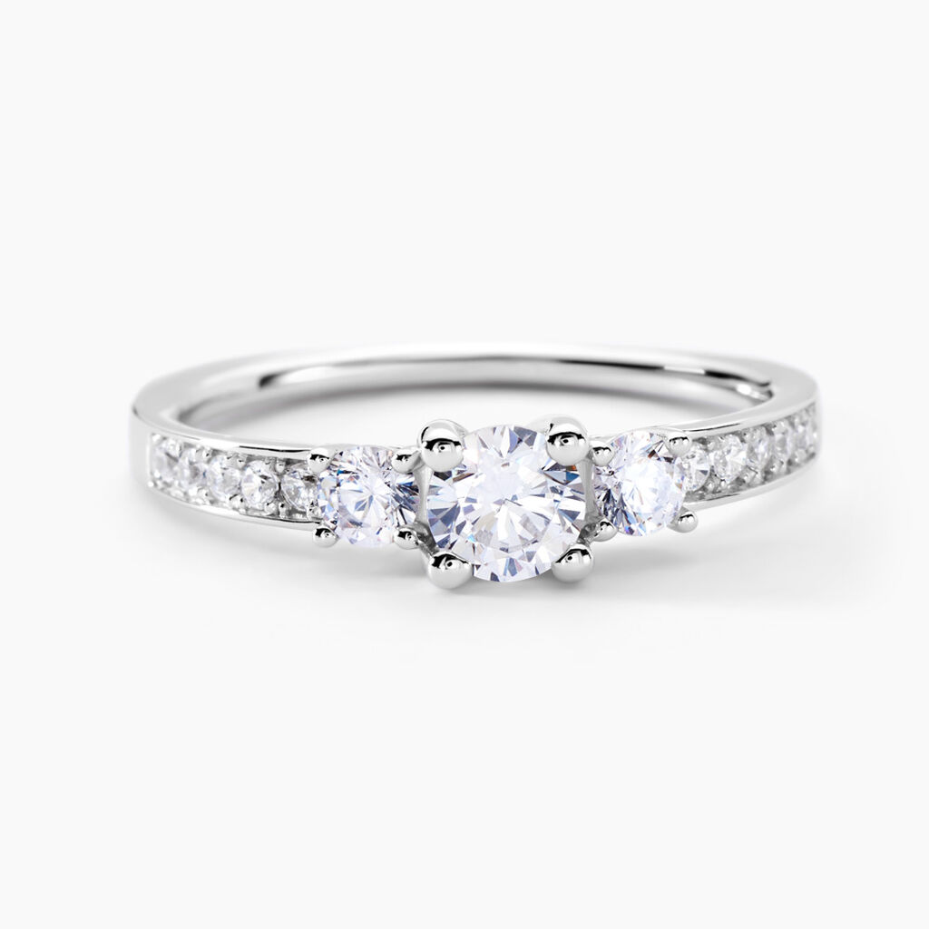 Bague Marie-angelina Argent Blanc Oxyde De Zirconium - Bagues avec pierre Femme | Marc Orian