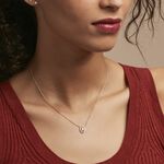 Collier Classical Plaqu&eacute; Or Jaune Oxyde De Zirconium - Colliers avec pierres Femme | Marc Orian