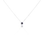 Collier Or Blanc Serenity Saphir - Colliers avec pierres Femme | Marc Orian