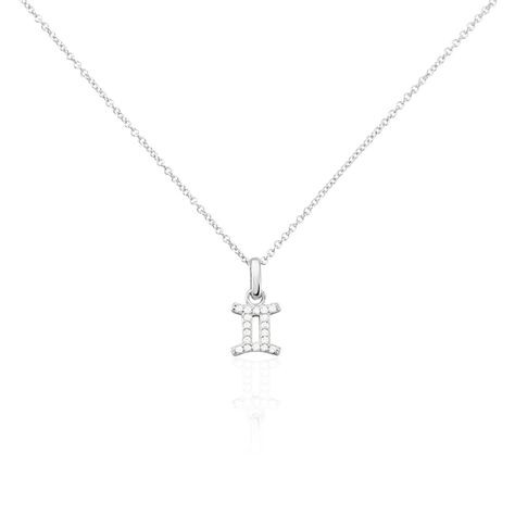 Collier Astra Argent Blanc Oxyde De Zirconium - Colliers avec pierres Femme | Marc Orian
