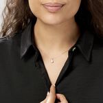 Collier Goutte Or Blanc Oxyde De Zirconium - Colliers avec pierres Femme | Marc Orian