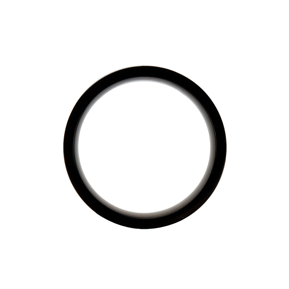 Bague Acier Noir Urban Strass - Bagues avec pierre Homme | Marc Orian