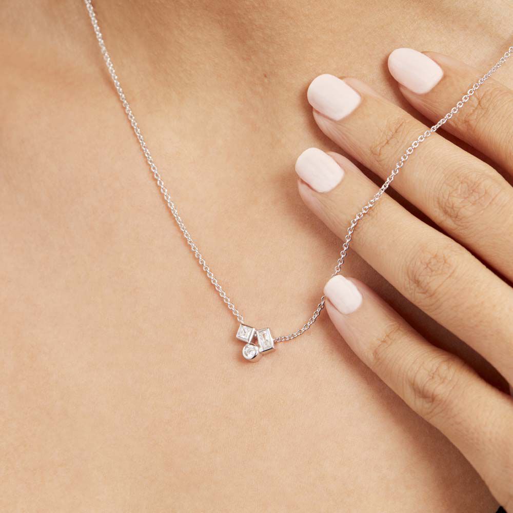 Collier Argent Duredle Oxydes De Zirconium - Colliers avec pierres Femme | Marc Orian