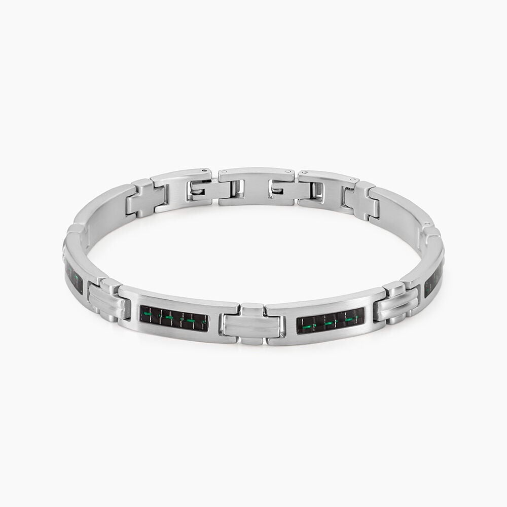 Bracelet Phebus Him Acier Argent&eacute; - Bracelets cha&icirc;nes Homme | Marc Orian