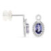 Boucles D'oreilles Pendantes Dally Or Blanc Oxyde De Zirconium Iolite - Pendantes Femme | Marc Orian