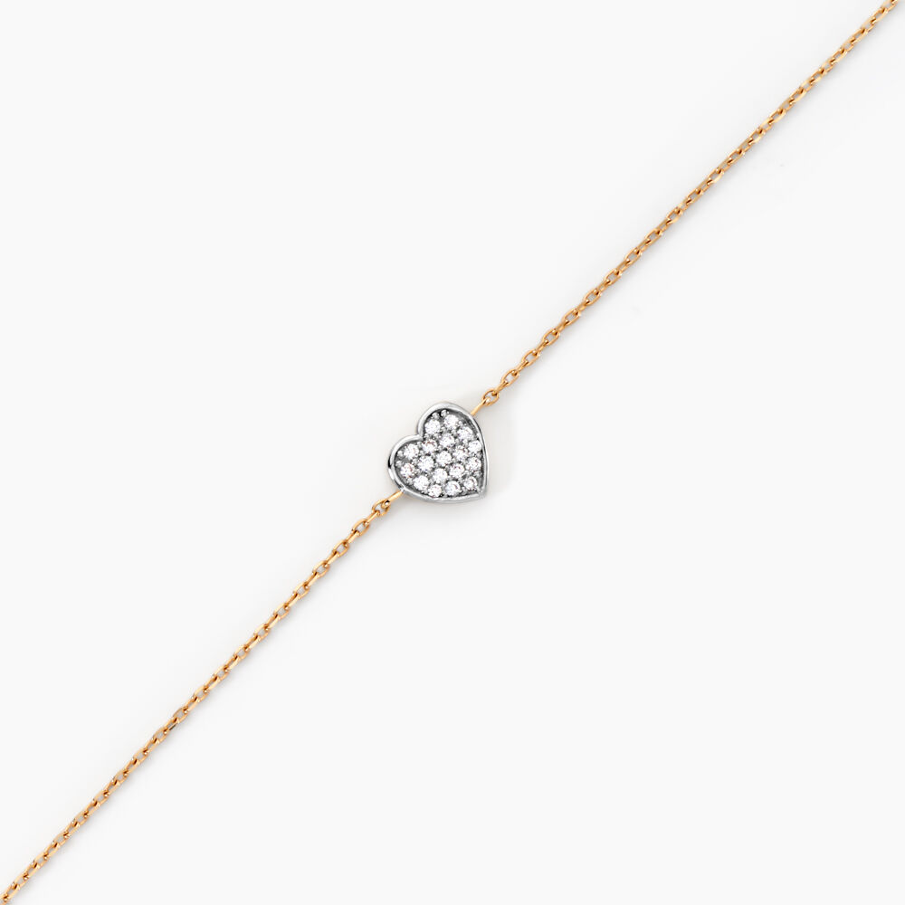 Bracelet Eclat D'amour Or Jaune Oxyde De Zirconium - Bracelets chaînes Femme | Marc Orian
